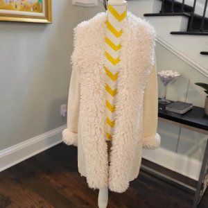 Dress sweater knit with collar and cuffs